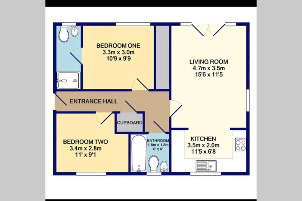 Mills Apartment - Two Bedroom En-Suite Apartment Northampton Esterno foto